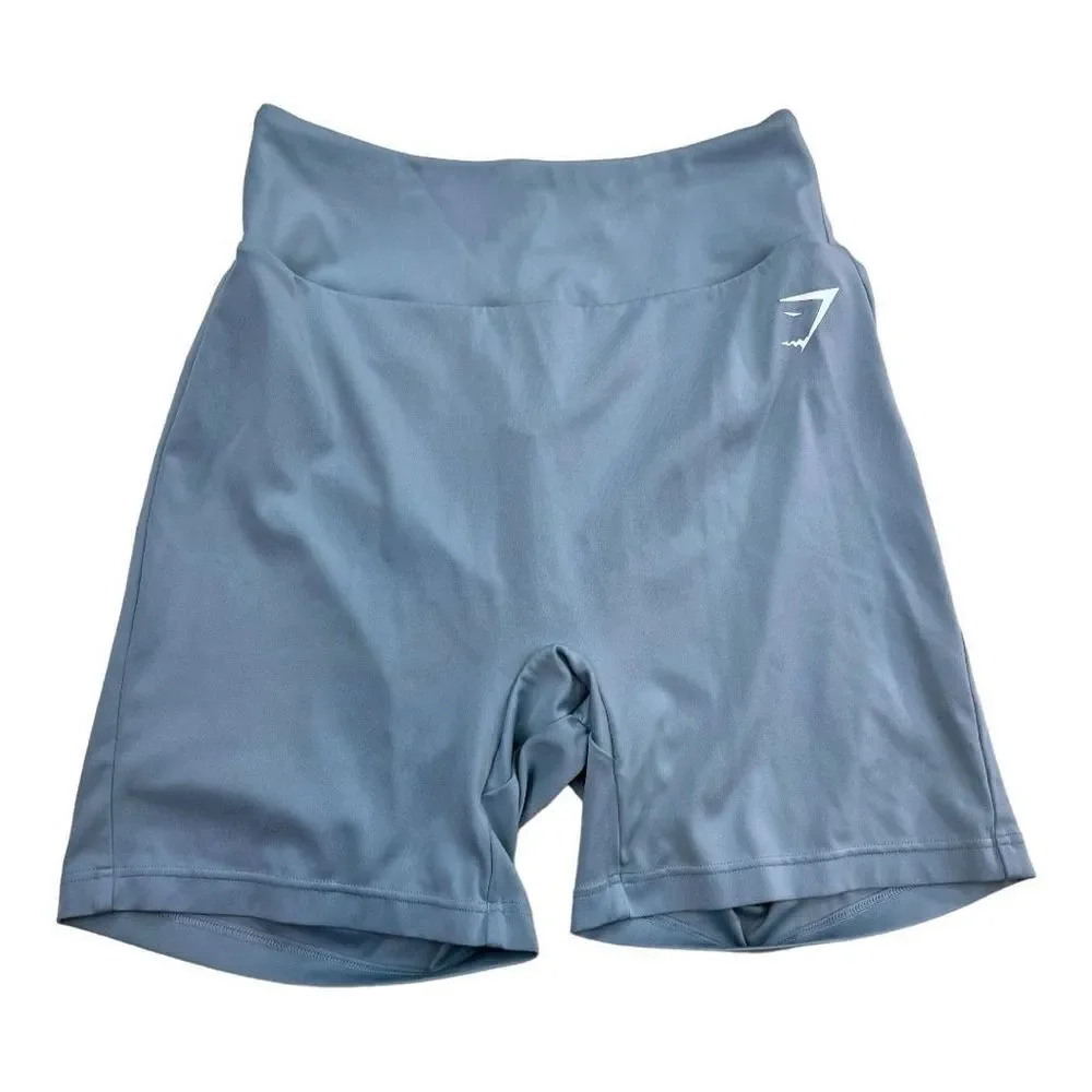 Gymshark Women's Gym Shorts GS Power Original Tight Shorts light Blue Medium